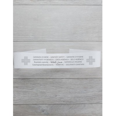 Fascia per sigillo WC carta bianca 5x55 cm