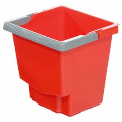 Secchio quadrato 15 lt Ideabase - Rosso