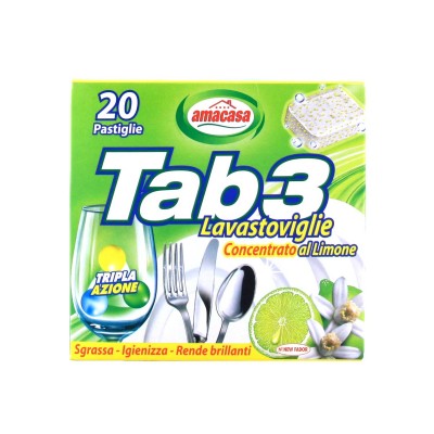 Tab 3 Lavastoviglie Limone 20 tabs