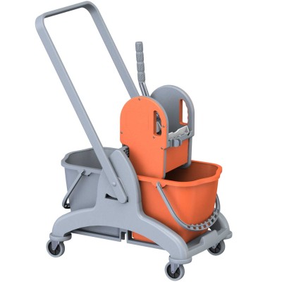 Carrello duo-mop Viky 2x15 lt. con pressa