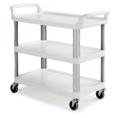 Carrello di servizio Shelf bianco 3 ripiani