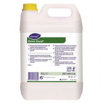 Oxivir Excel CE- DM Classe A detergente disinfettante concentrato 5L