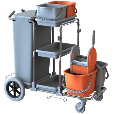 Carrello Selecty Smart Top 6 big foot con pressa mop