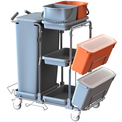 Carrello Smart Top 5 inox 2x20 lt. E 2x10 lt.