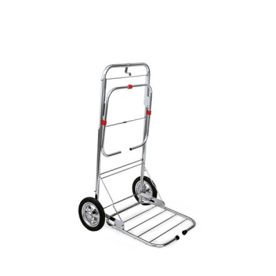 Carrello cromato portasacco rifiuti