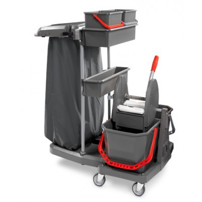 Carrello Ideatop ecogreen 2x20 con pressa mop